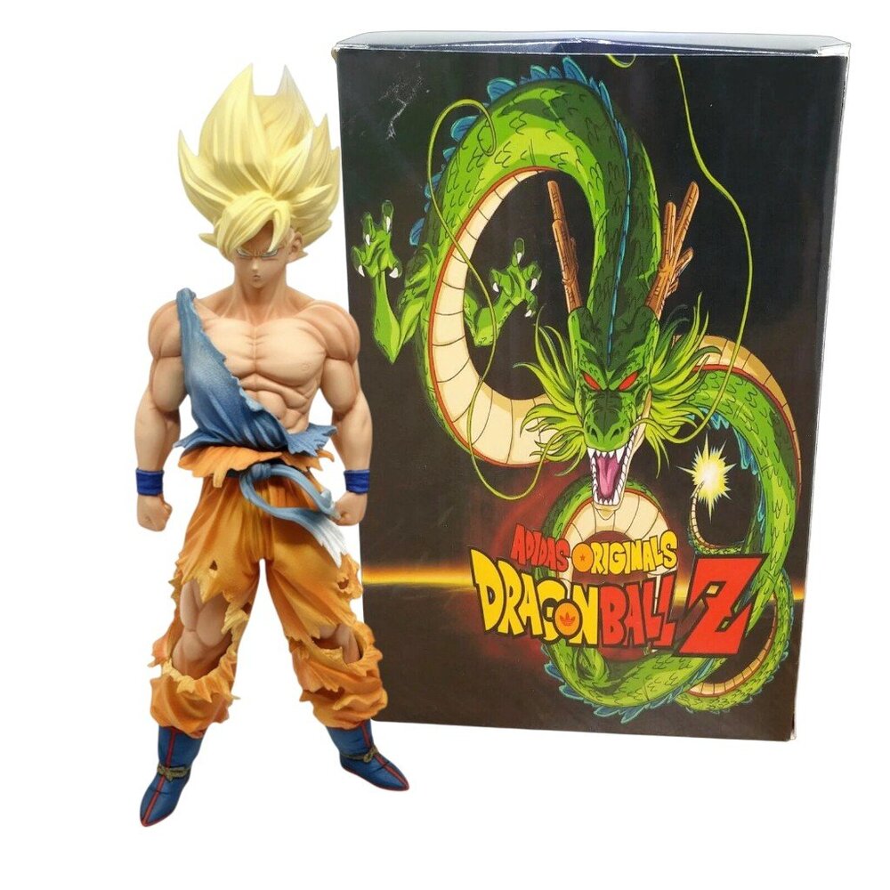 NEW Dragon Ball Z‎ adidas Originals Battle Damaged Goku 12" Figure DBZ Anime
